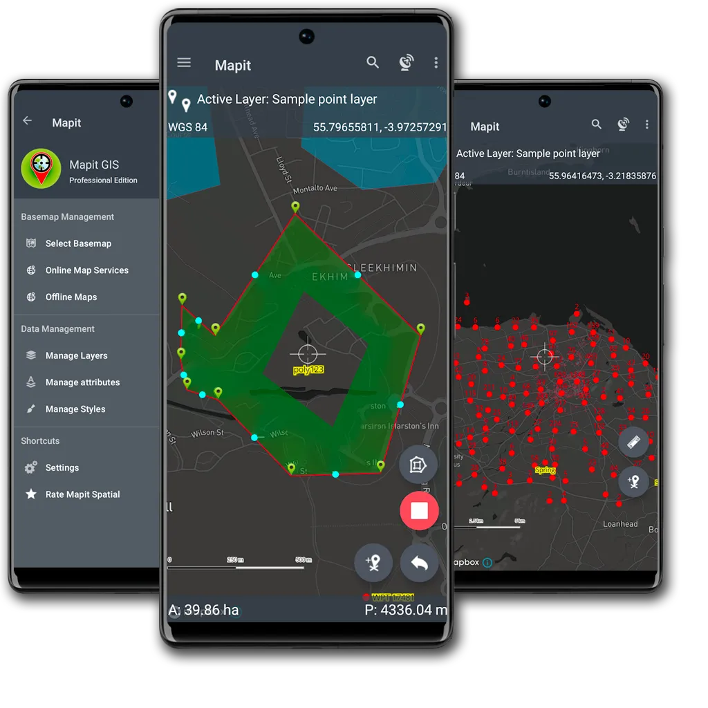 Preview of Mapit GIS Professional